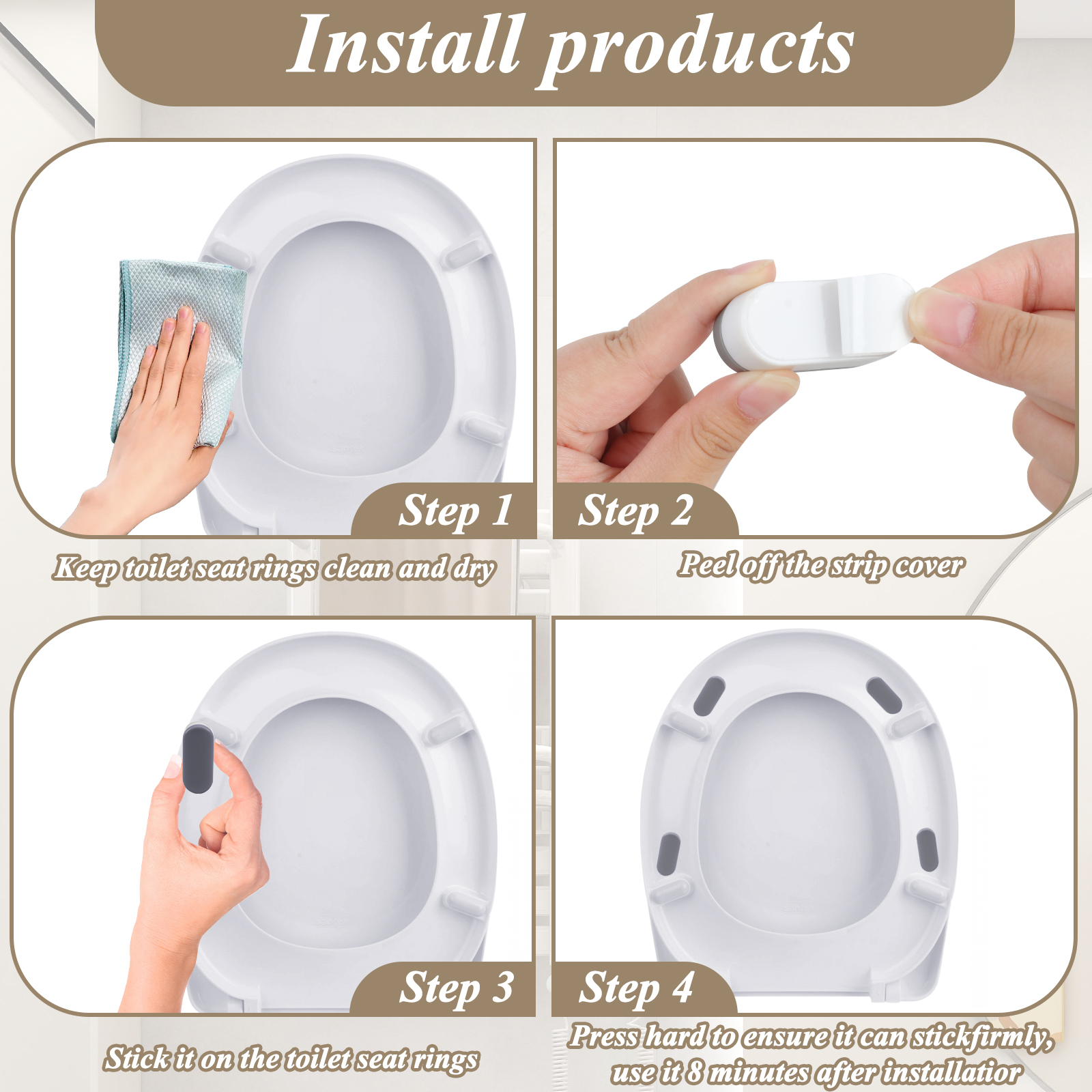 Toilet Seat Bumpers - Image 5